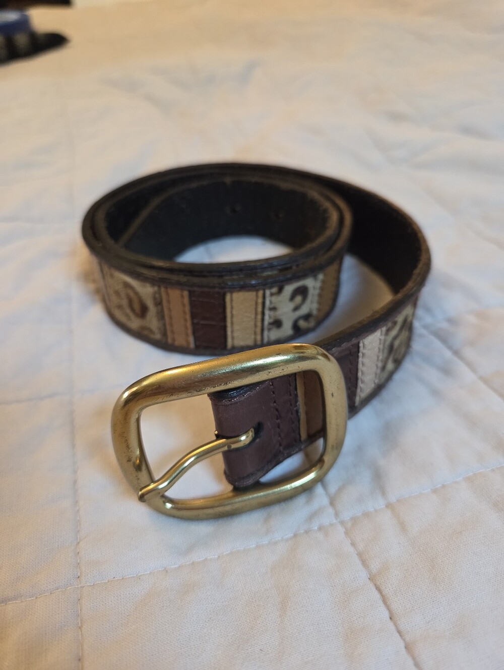 Cheetah Animal Print Fossil Belt Y2k